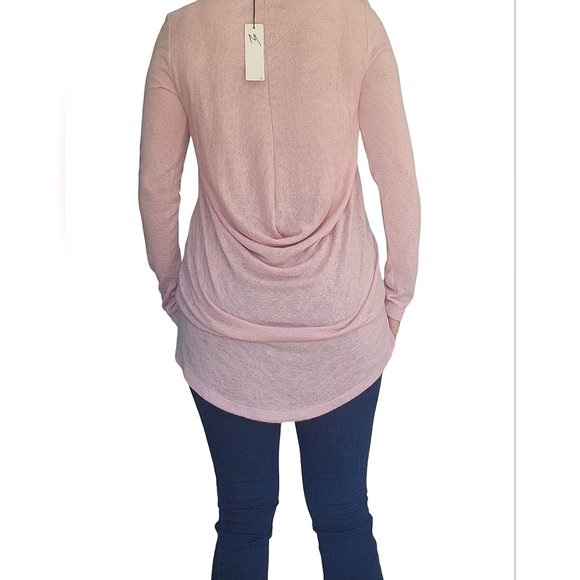 'Young at Heart' Pink Soft/stretch Shirt Long w/Ruching on Back Size Med NWT - Picture 2 of 12